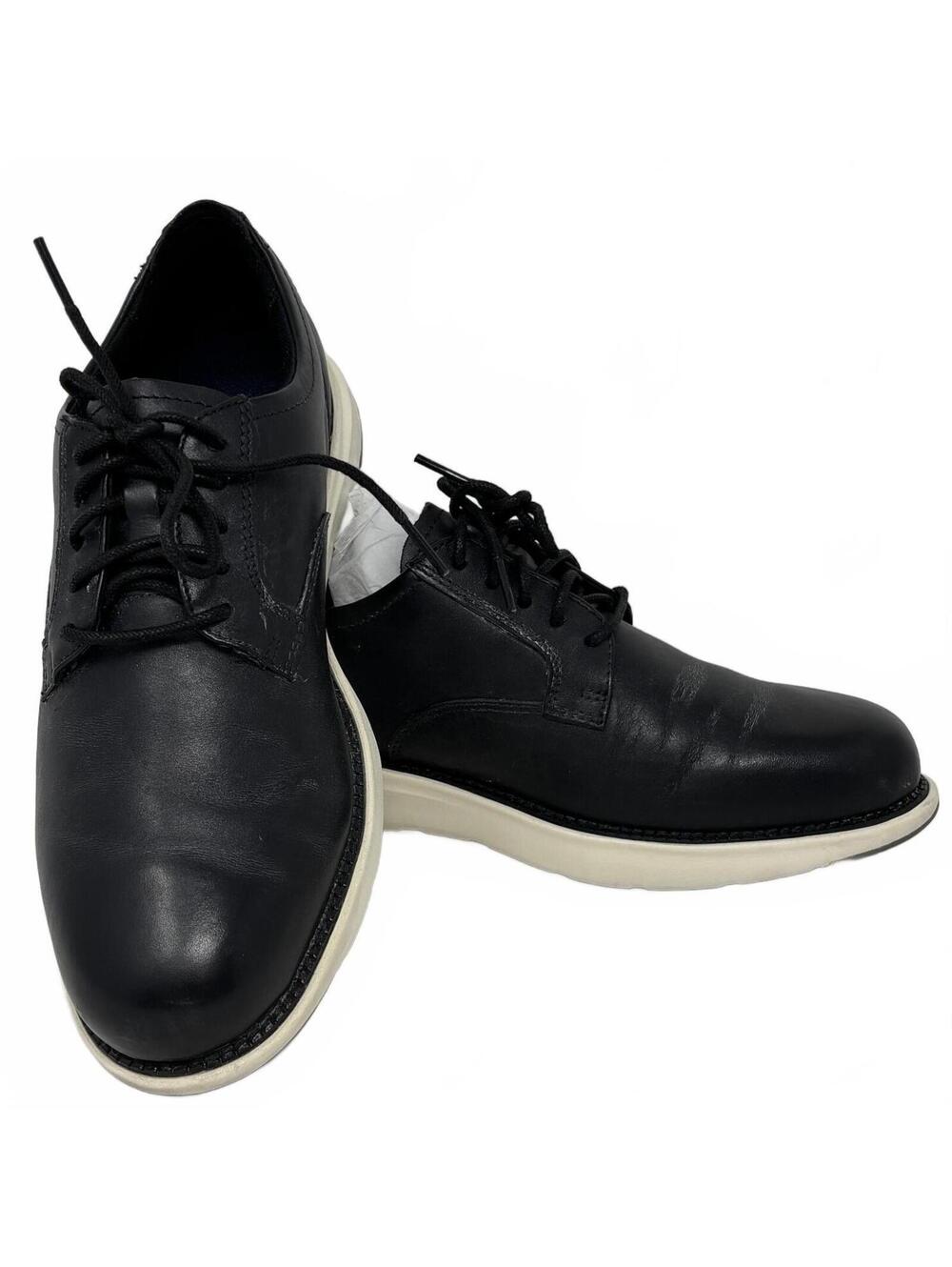 Cole Haan Men's Grand Atlantic Black Leather Oxfords Size 8.5